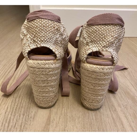 Castaner Carina Espadrille Wedge Sandals Size 38 Spain Boho Preppy Classic - Picture 9 of 11